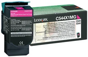 Lexmark Original Toner C544X1MG, magenta, 4000S, extra high Kapazität, Return, Lexmark X544x, O